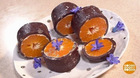 Рулет с мандаринами. Доброе утро. Фрагмент