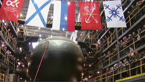 В Санкт-Петербурге спустили на воду подлодку «Магадан», предназначенную для Тихоокеанского флота