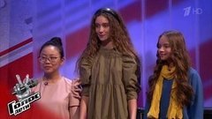 «Мы готовы!» – Баста перед Поединком Екатерины Табариной, Марии Политиковой и Полиной Ли. Голос.Дети-8. Фрагмент