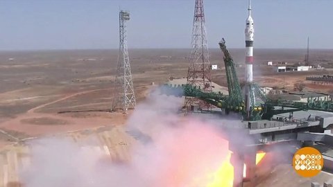 Байконур. Дорога в космос начинается здесь. Доброе утро. Фрагмент