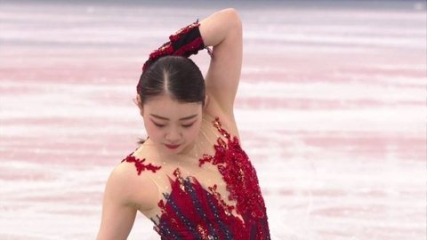 Рика Кихира. Короткая программа. Командный чемпионат мира по фигурному катанию 2021