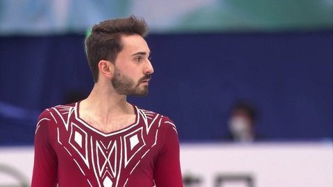 Кевин Эймоз. Короткая программа. Командный чемпионат мира по фигурному катанию 2021