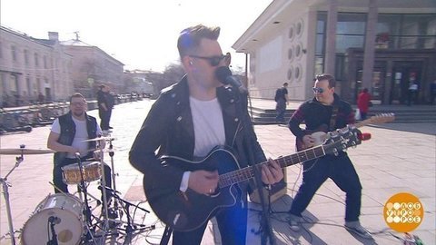 Группа "Twenty Fifty" отмечает Всемирный день рок-н-ролла. Доброе утро. Фрагмент