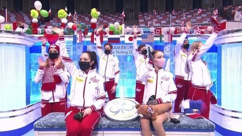 Интервью сборной России после победы. Командный чемпионат мира по фигурному катанию 2021