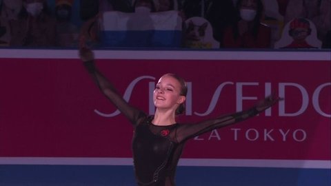 Анна Щербакова. Показательные выступления. Командный чемпионат мира по фигурному катанию 2021