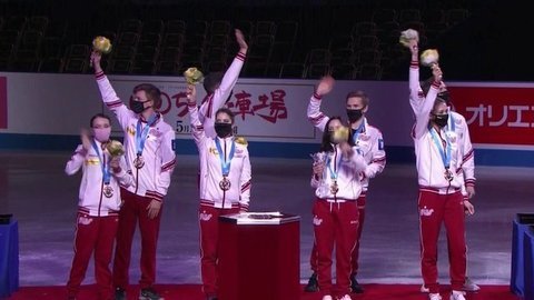 Зрителей Первого канала ждут показательные выступления в рамках командного чемпионата мира по фигурному катанию