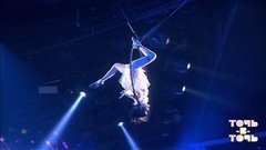 «Рисковать жизнью, чтобы получить пятерку»! Валерия Ланская поразила членов жюри воздушной акробатикой. Точь-в-точь. Пятый сезон. Фрагмент