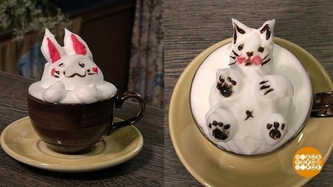 Кофе с зайчиками и котятами. Доброе утро. Фрагмент