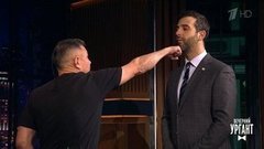 Костя Цзю обучает Ивана Урганта азам фитнес-бокса. Вечерний Ургант