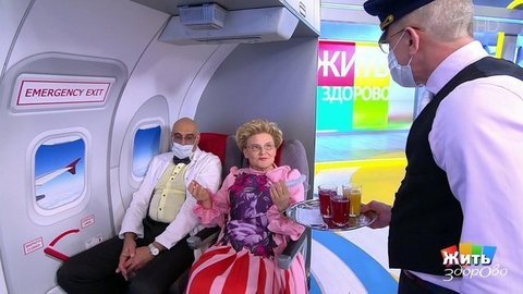 Маски в самолете; еда для долголетия; век ЦИТО. Жить здорово!