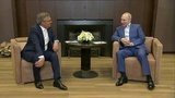 Владимир Путин встретился с президентом Международной федерации хоккея на льду Рене Фазелем