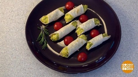 Картофельные трубочки с лавашом. Доброе утро. Фрагмент