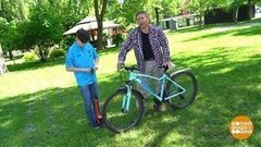 Дмитрий Талабуев и велосипед. Доброе утро. Фрагмент