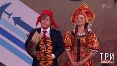 Наталья Громушкина и Алексей Глызин — «Не валяй дурака, Америка!» Три аккорда. Шестой сезон. Фрагмент