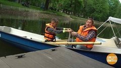 Как Дмитрий Талабуев на лодочке катался. Доброе утро. Фрагмент