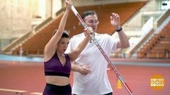 Екатерина Боброва прыгает с шестом. Доброе утро. Фрагмент