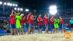 Чемпионат мира по пляжному футболу. Ура, мы ломим! Доброе утро. Фрагмент