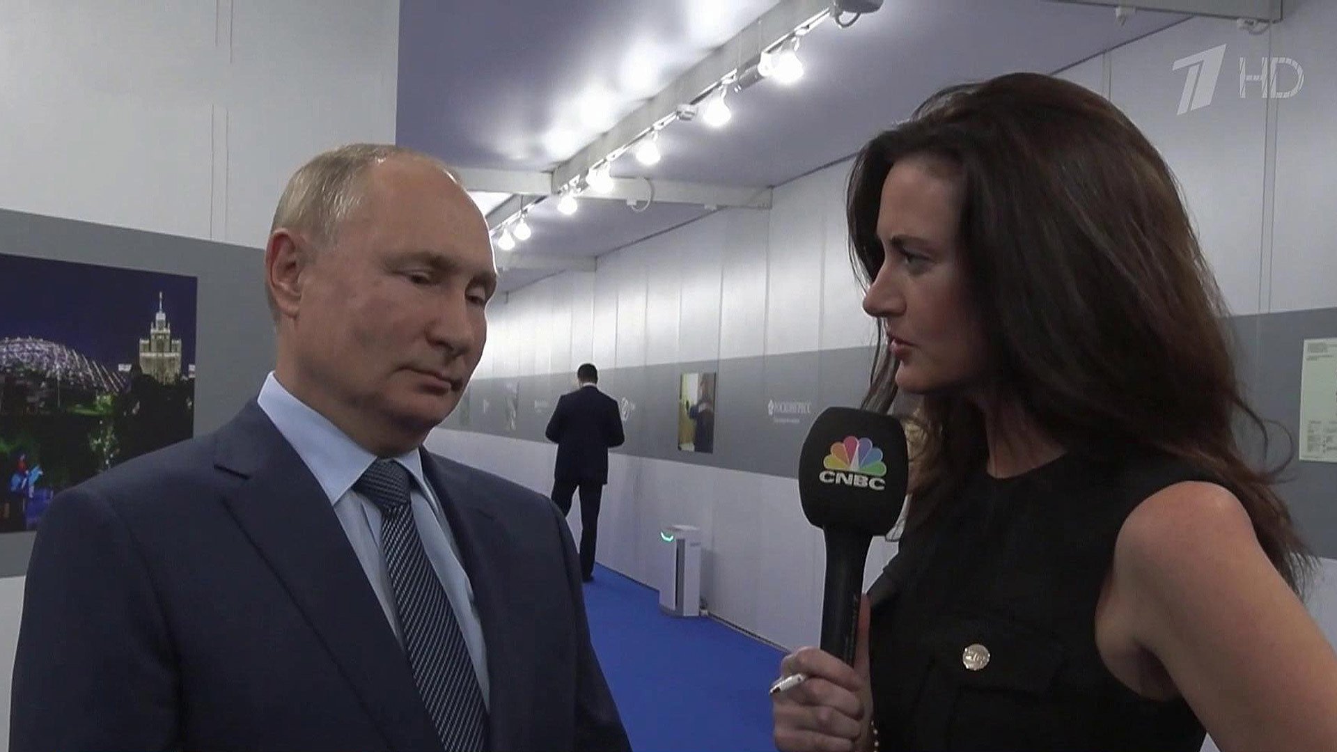 Путин и американская журналистка Хедли