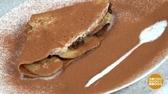 Блинный сэндвич на завтрак. Доброе утро. Фрагмент