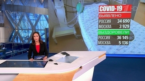 В России за последние сутки выявлено 34 690 новых случаев коронавируса