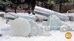 Ледовые скульптуры: какая красота! Доброе утро. Суббота. Фрагмент