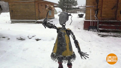 Скульптуры из металлолома. Доброе утро. Суббота. Фрагмент