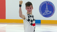 Артем Ковалев. Произвольная программа. Первенство России по фигурному катанию среди юниоров 2022
