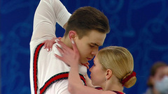 Анастасия Мухортова — Дмитрий Евгеньев. Короткая программа. Первенство России по фигурному катанию среди юниоров 2022