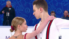 Анастасия Мухортова — Дмитрий Евгеньев. Короткая программа. Финал Кубка России по фигурному катанию 2021/22