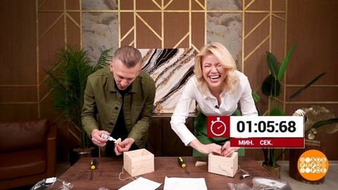Александр Смол мастерит скворечник. Доброе утро. Суббота. Фрагмент