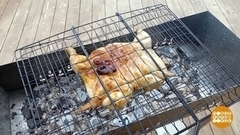 Цыпленок табака на мангале от Марии Суровой. Доброе утро. Суббота. Фрагмент