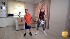 Зарядка с детьми. Доброе утро. Фрагмент