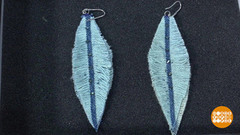 Серьги из старых джинсов. Доброе утро. Фрагмент