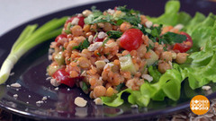 Сытный салат из нута. Доброе утро. Фрагмент