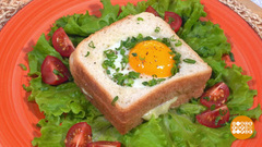 Готовим сэндвич с глазуньей. Доброе утро. Фрагмент