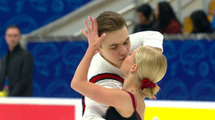 Анастасия Мухортова — Дмитрий Евгеньев. Короткая программа. Контрольные прокаты сборной России по фигурному катанию 2022/23