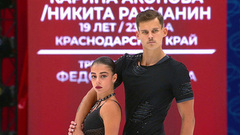Карина Акопова — Никита Рахманин. Произвольная программа. Контрольные прокаты сборной России по фигурному катанию 2022/23