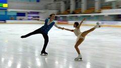 Анастасия Егорова — Родион Маринский. Произвольная программа. Москва. Гран-при России по фигурному катанию 2022/23