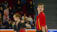 Юлия Артемьева — Алексей Брюханов. Короткая программа. Самара. Гран-при России по фигурному катанию 2022/23