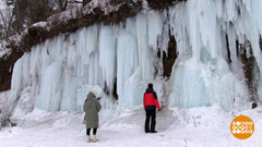 Замерзшие водопады: остановись, мгновенье, ты прекрасно! Доброе утро. Фрагмент