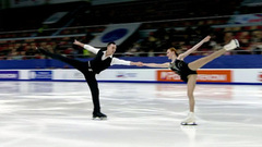 Елизавета Осокина — Артем Грицаенко. Короткая программа. Первенство России по фигурному катанию среди юниоров 2023