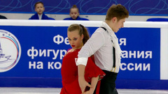 София Алексова — Илья Владимиров. Произвольный танец. Первенство России по фигурному катанию среди юниоров 2023