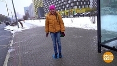 Как согреться на остановке. Доброе утро. Фрагмент