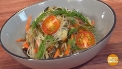 Быстрый салат из фунчозы. Доброе утро. Фрагмент