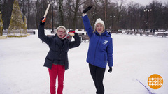 Евдокия Германова играет в лапту. Доброе утро. Фрагмент