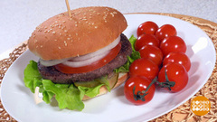 Бургер с грибами и фасолью. Доброе утро. Фрагмент