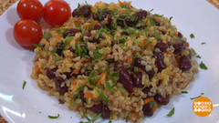 Постный плов из булгура и фасоли. Доброе утро. Фрагмент
