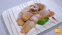 Рогалики с бананом и шоколадом. Доброе утро. Фрагмент