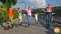 Роликовые коньки: улица полна неожиданностей… Доброе утро. Фрагмент