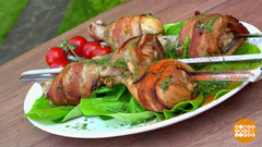 Готовим куриные ножки в беконе. Доброе утро. Фрагмент